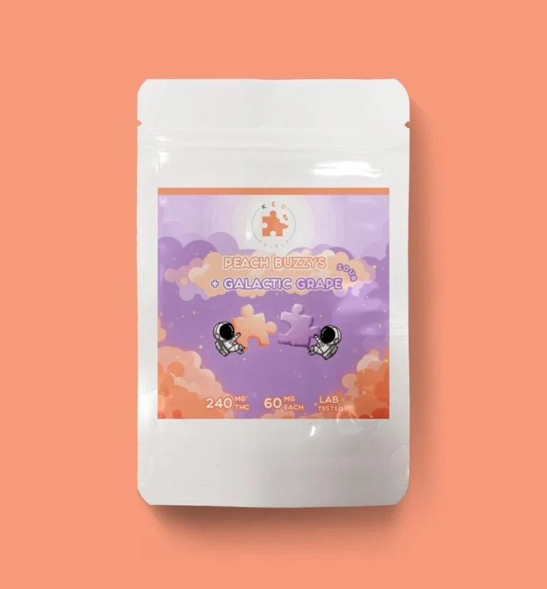 Pfirsich- & Trauben-Puzzle-Gummibärchen – 240 mg CBD | Keo
