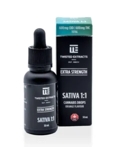 Tinkturtropfen Orange kaufen | 600 mg CBD & 600 mg THC Sativa Balance