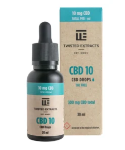 10 CBD-Öl Tinkturtropfen kaufen | 300 mg CBD von Twisted Extracts