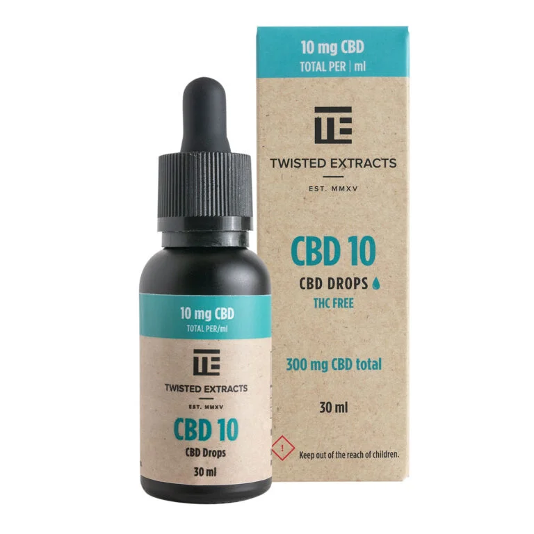 10 CBD-Öl Tinkturtropfen kaufen | 300 mg CBD von Twisted Extracts