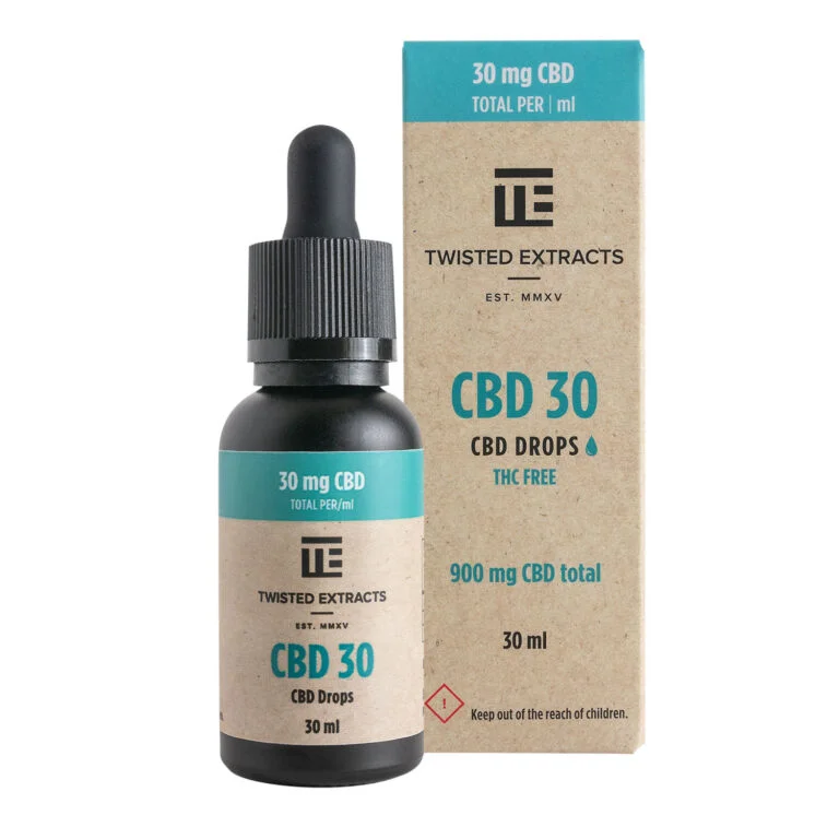 30 CBD‑Öl Tinkturtropfen kaufen | 900 mg CBD von Twisted Extracts